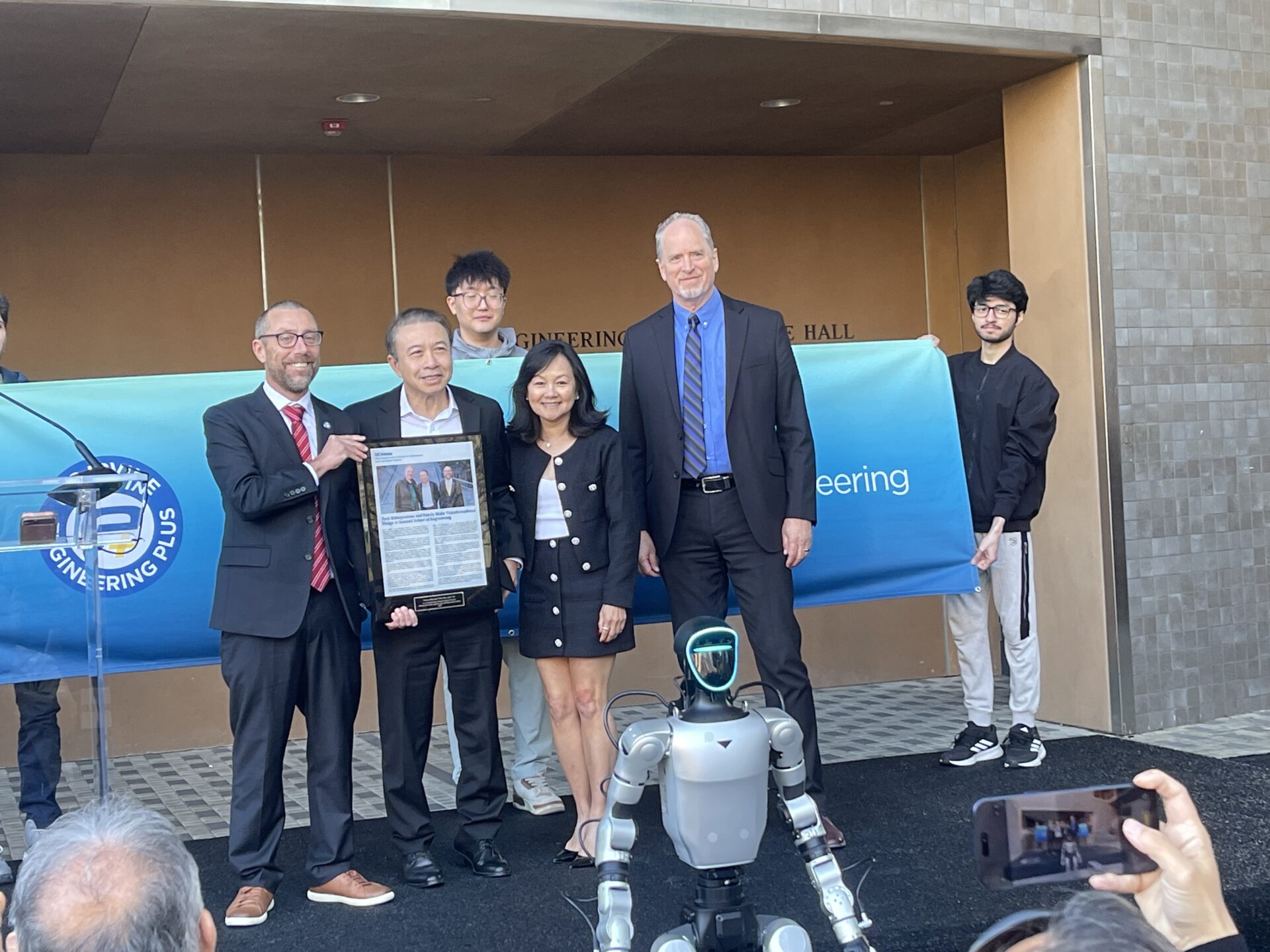 Naming ceremony for the Nhu Department of Electrical Engineering and Computer Science at UCI